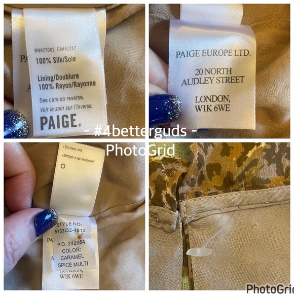 NEW Paige Tia Silk Belted Ruffle Leopard Animal Print Caramel Spice Mini Dress L - Picture 10 of 16